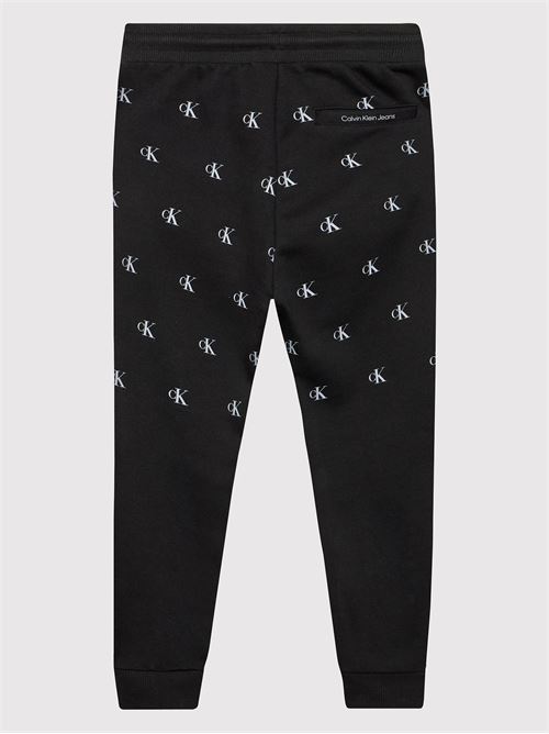 REPEATED MONOGRAM SWEATPANTS CALVIN KLEIN JEANS | IB0IB01152/BEH